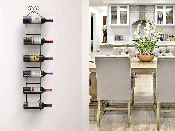 The best wall-mounted rack: Sorbus Wall Mount Wine Rack