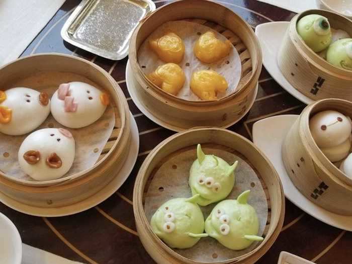 Crystal Lotus in Disneyland Hong Kong serves a lot of popular Disney-inspired food, but these character-themed buns are among the park