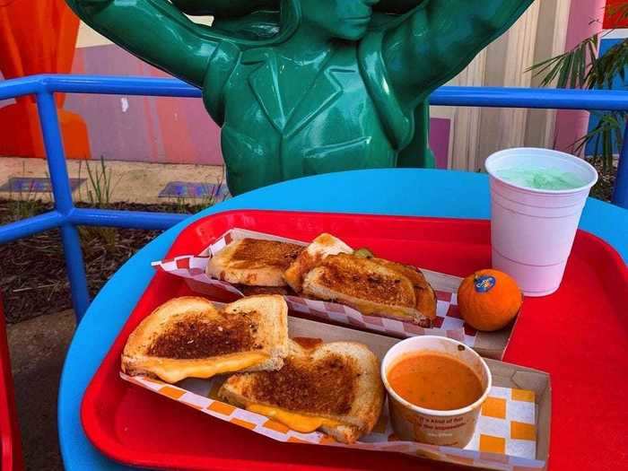 The grilled cheese sandwiches from Toy Story Land in Hollywood Studios are another fan-favorite menu item.