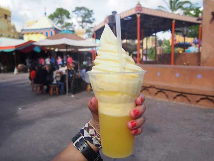 The Dole Whip float is one of the most famous Disney Parks menu items.