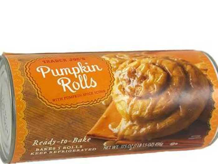 Start your day with these pumpkin rolls that come with pumpkin-spice icing.