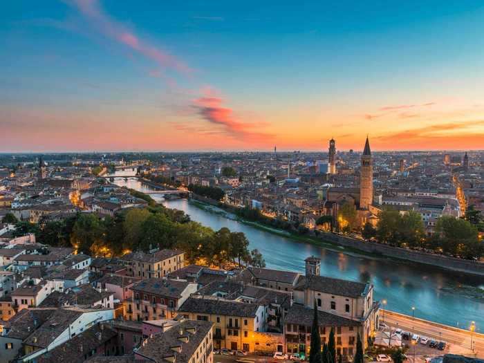 17. Verona, Italy — $368.97 (£279.42)