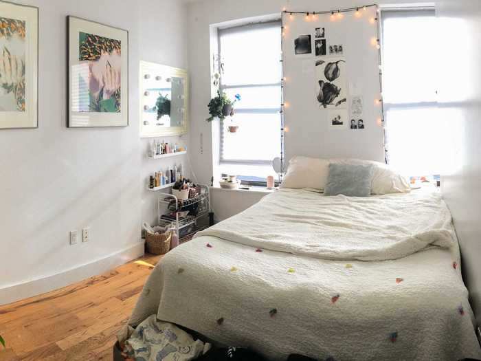 Before I moved in, a queen-sized bed took up most of the space in the room.