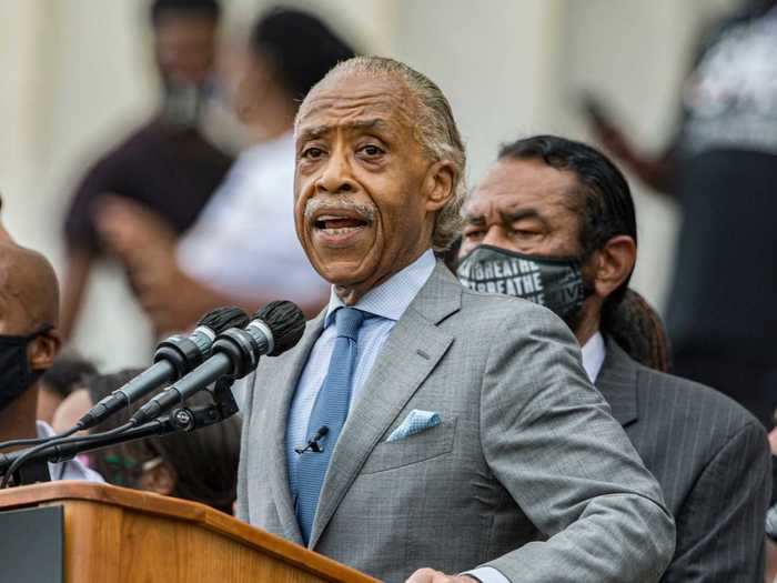 Rev. Al Sharpton, founder of the National Action Network and one of the rally