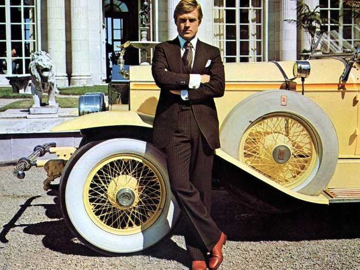 In the movie, the car is driven by Jay Gatsby, who was played by Robert Redford.