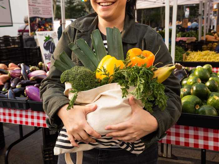 Wander the farmers market or a local grocery store you