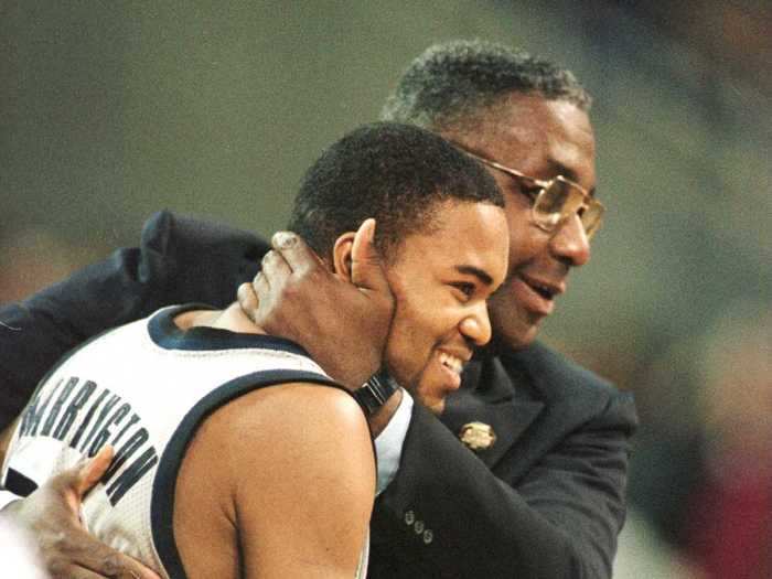 John Thompson once met with a drug dealer who had befriended several of his players, and told him to stop coming to meet them. "We cannot close ourselves off from the whole of society," he said of the meeting. "Anybody who experienced the Len Bias situation knows we cannot isolate [ourselves], seal ourselves off from people. We