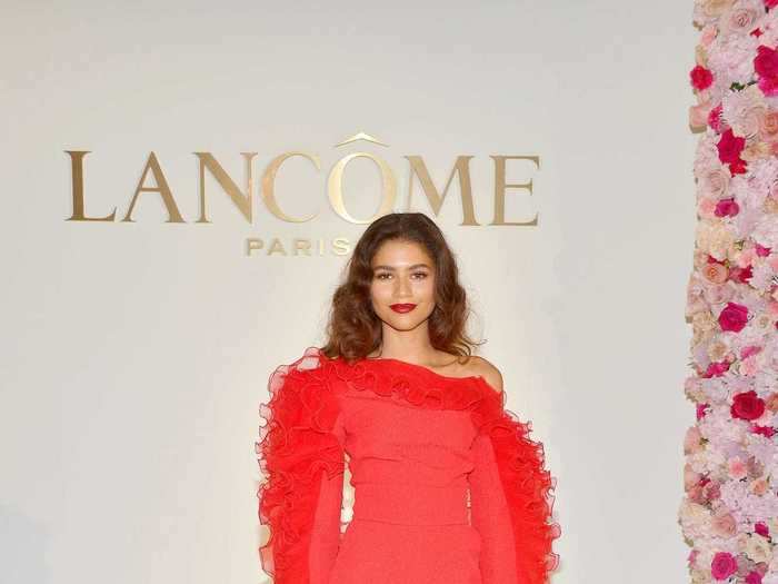 Zendaya experimented with ruffles once again in February 2019.