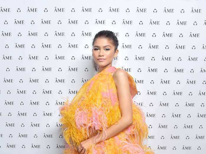 She opted for a standout tiered gown at an Áme Jewelry event in December 2018.