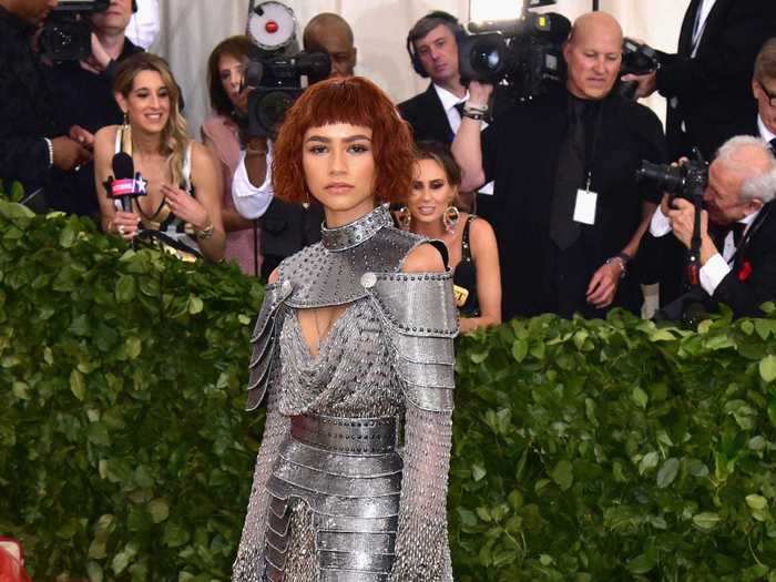 The actress resembled Joan of Arc at the 2018 Met Gala.