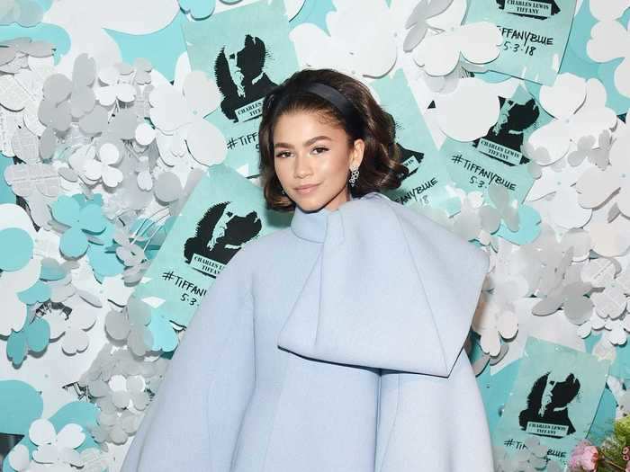 The actress opted for an oversized minidress at the Tiffany & Co. Paper Flowers event in May 2018.