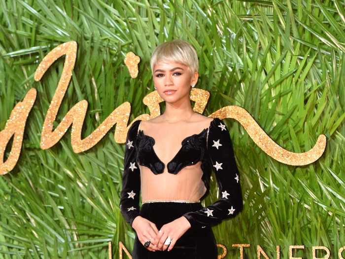 Zendaya wore a Vivetta gown to the annual Fashion Awards in December 2017.