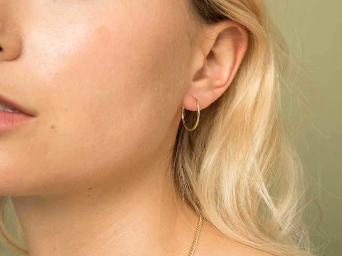 Light and wispy threaded earrings