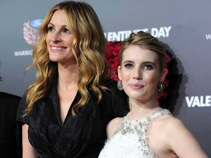 Actress Julia Roberts is actress Emma Roberts