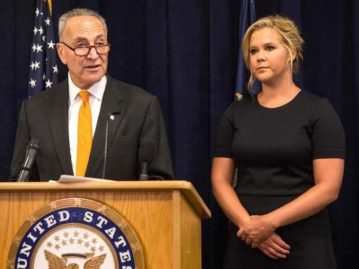 New York Senator Chuck Schumer is cousins with comedian and actress Amy Schumer.