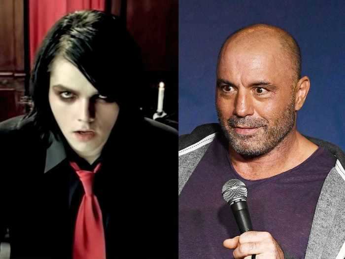 "My Chemical Romance" lead singer Gerard Way and podcaster/host Joe Rogan are cousins.