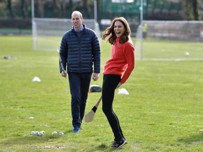 Middleton wore Zara again to visit the Salthill-Knocknacarra Gaelic Athletic Association club in March 2020.