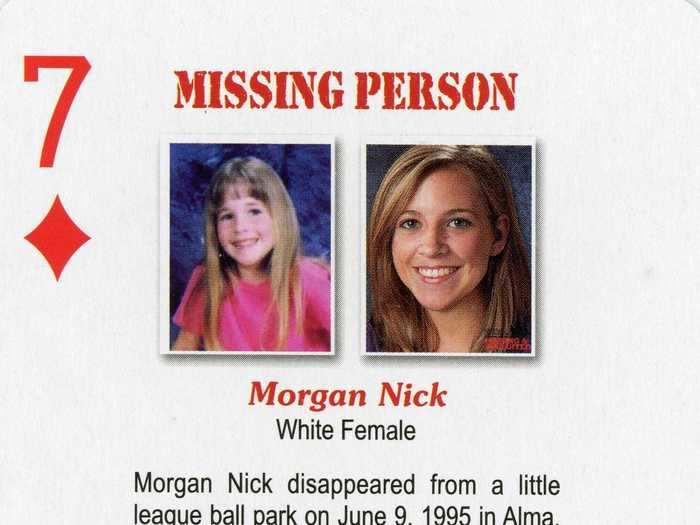 ARKANSAS: Morgan Nick disappeared from an Alma ballpark in 1995.