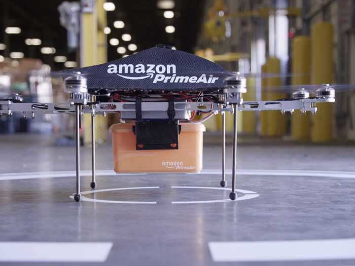 Amazon first publicly tested drone delivery in Cambridge, England in 2016.