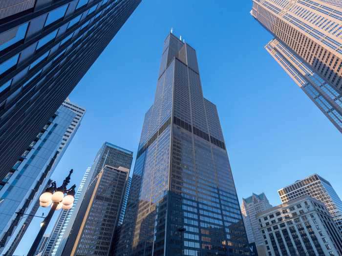 2. Willis Tower in Chicago, Illinois, is 1,451 feet tall.