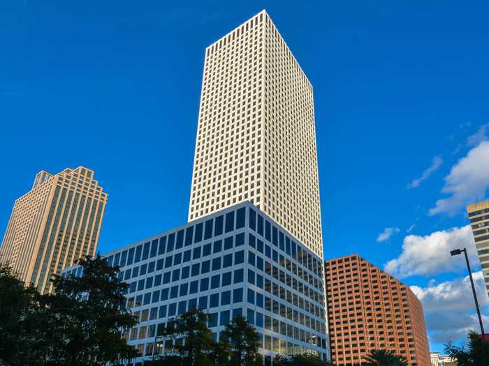 19. The Hancock Whitney Center in New Orleans, Louisiana, is 697 feet tall.