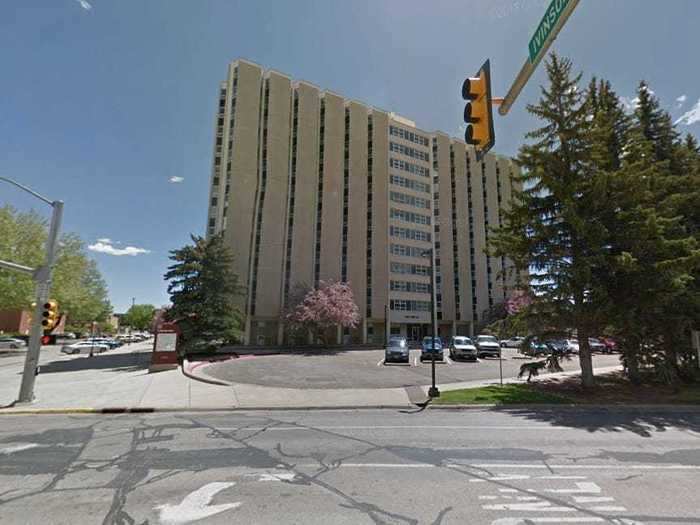 48. White Hall at the University of Wyoming in Laramie is 200 feet tall.