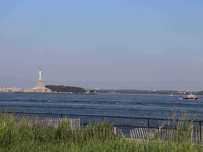 To my right, I had an uninterrupted view of the Statue of Liberty.