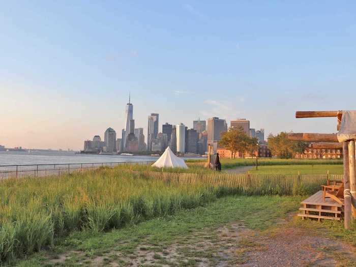 Standing on the back deck, I had the perfect view of lower Manhattan, and it came without the city crowds.