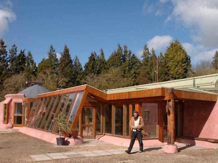 This Earthship in Brighton, UK, was built by the organization Low Carbon Trust.