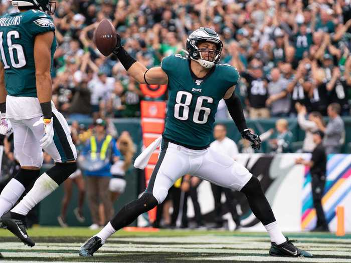 42. Zach Ertz — TE, Philadelphia Eagles