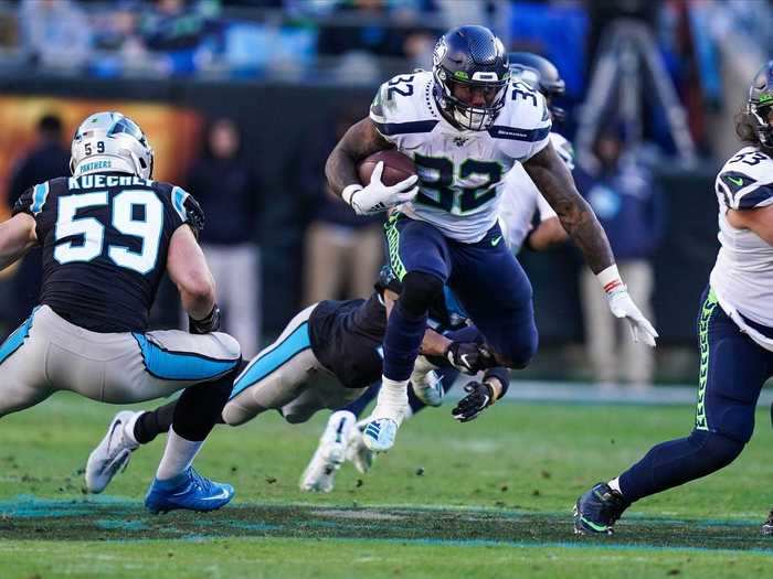 25. Chris Carson — RB, Seattle Seahawks