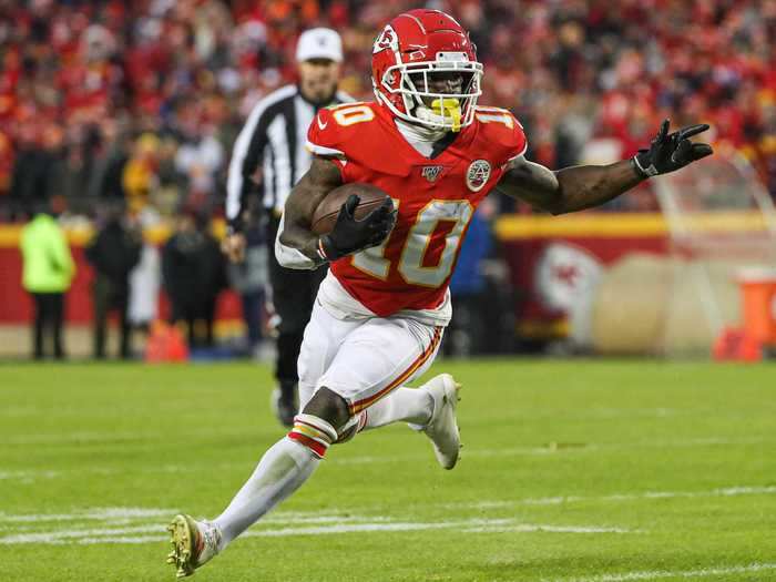 13. Tyreek Hill — WR, Kansas City Chiefs