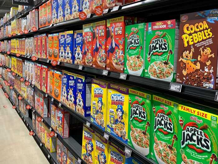 ... as well as national brands that shoppers would never find inside a Whole Foods store. These include Kellogg cereals ...