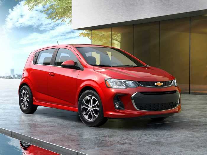 1. Chevrolet Sonic: -2.3% price difference