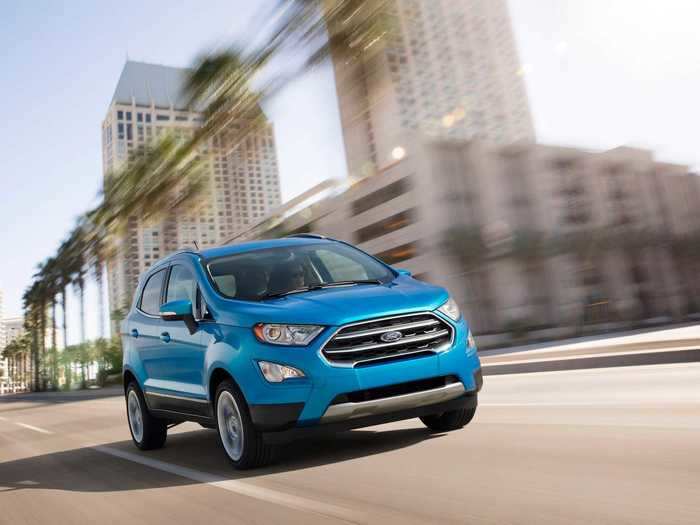 5. Ford EcoSport: -1.1% price difference