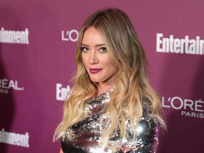 Hilary Duff switches between a few breakfast staples.