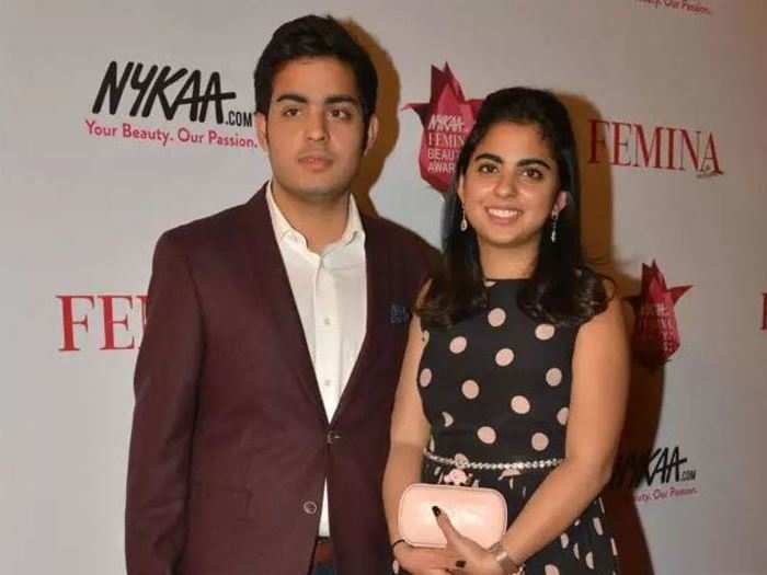 ​Isha Ambani and Akash Ambani