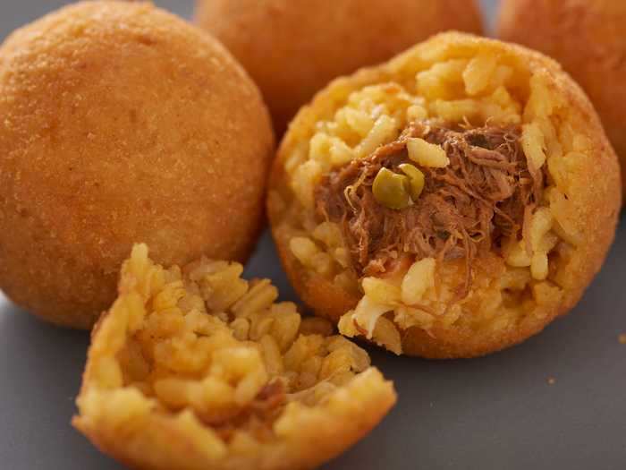 Arancini are a deep-fried Italian comfort food.