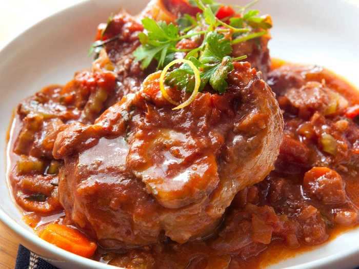 Veal dishes like osso buco are usually worth the extra money.