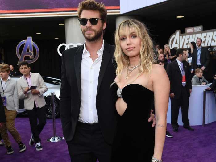 April 2019: The duo supported Chris Hemsworth at the premiere of "Avengers: Endgame."