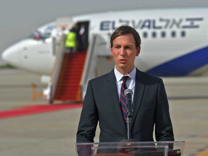 Kushner gave a speech after the jet touched down at Abu Dhabi International Airport where he thanked Saudi Arabian leader Mohammed bin Zayed for letting them cross Saudi Arabian airspace and marked the importance of the flight as another step towards peace. "While this peace was forged by its leaders, it is overwhelming desired by the people," Kushner said of the agreement.