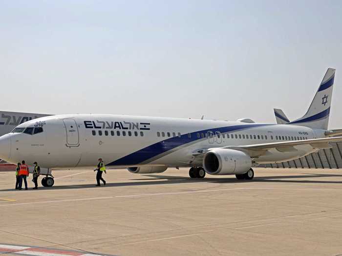 An El Al Israel Airlines Boeing 737-900ER was used for the flight, departing Ben Gurion International Airport on Monday morning bound for the airline