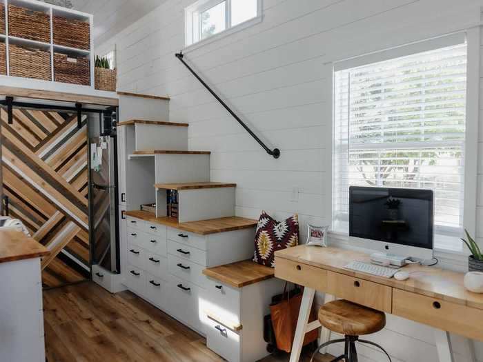 It leaves a lot of room for storage, they said, especially under the stairs. There