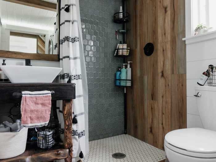 They focused on keeping things simple and practical, they said. They knew they wanted a large bathroom with a closet, washer and dryer, and a place to change clothes.