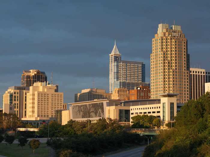 17. Between Phoenix and Raleigh, North Carolina