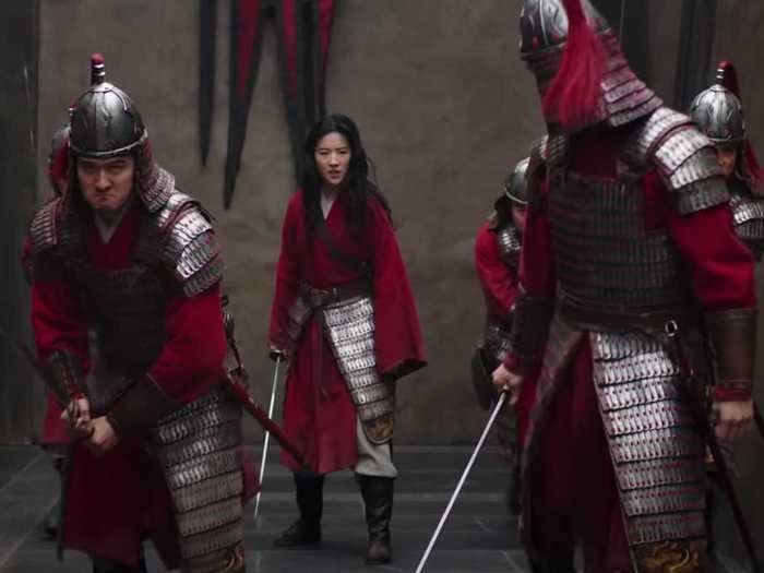 30. Mulan leads her comrades into battle against Bori Khan at the film