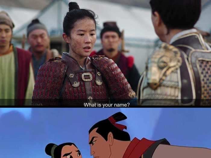 Mulan pauses when she