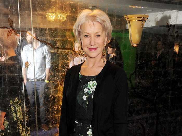 Helen Mirren wore this Dolce & Gabbana floral dress in 2013.