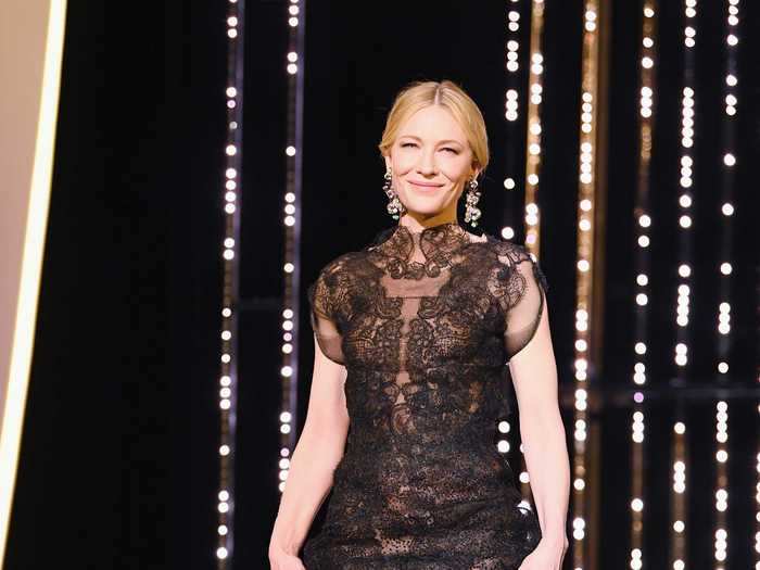 She re-wore the black Armani gown during Cannes Film Festival in 2018.