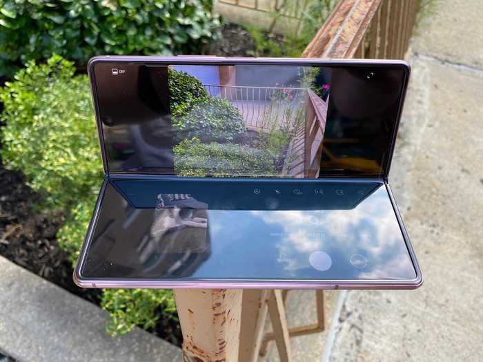 Flex Mode makes the Galaxy Z Fold 2 more useful as a camera.